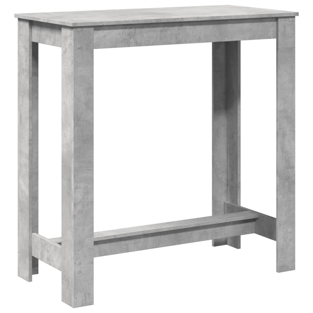 Bartafel 102x50x103,5 cm bewerkt hout betongrijs is nu te koop bij PeponiXL, paradijselijk wonen!