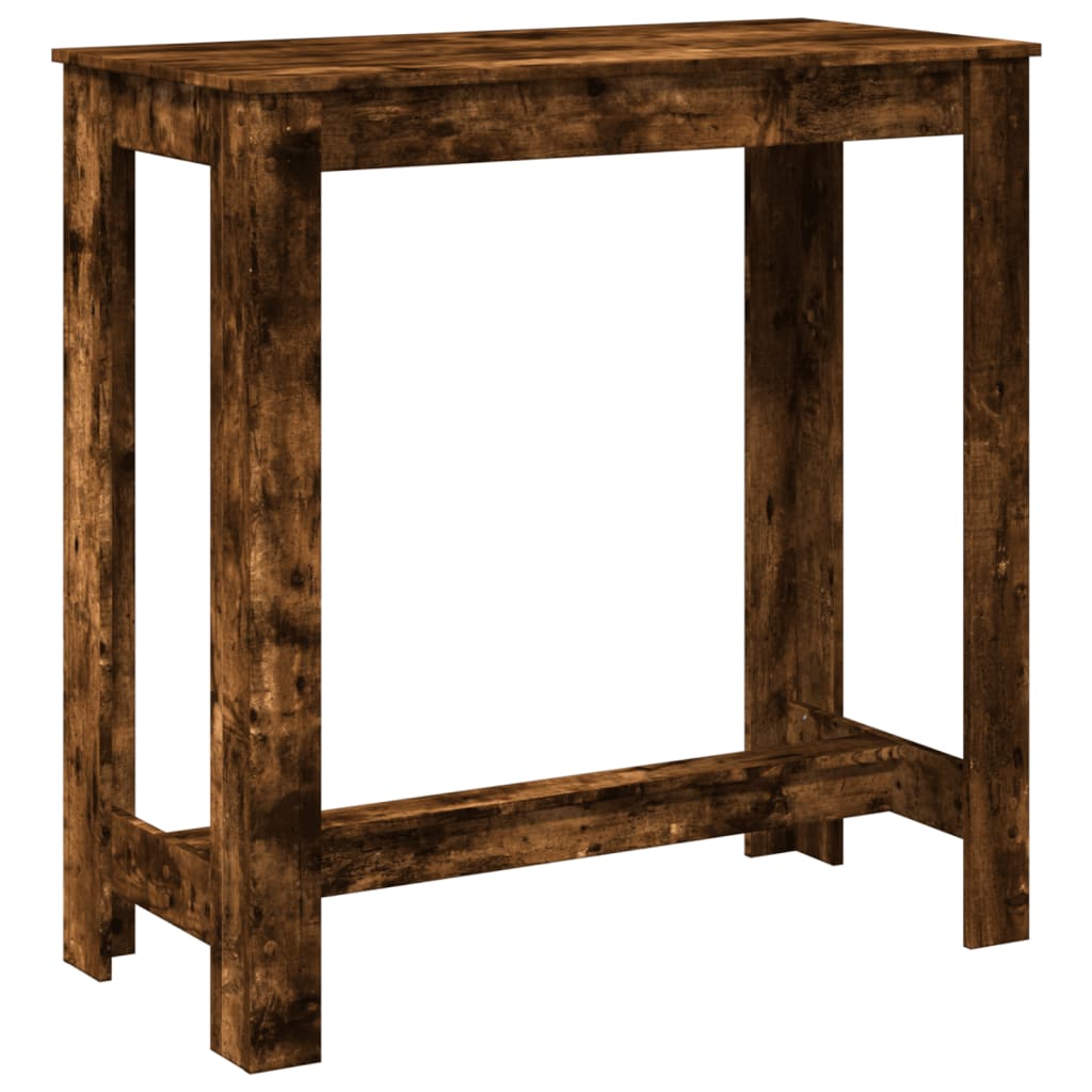 Bartafel 102x50x103,5 cm bewerkt hout gerookt eikenkleurig is nu te koop bij PeponiXL, paradijselijk wonen!