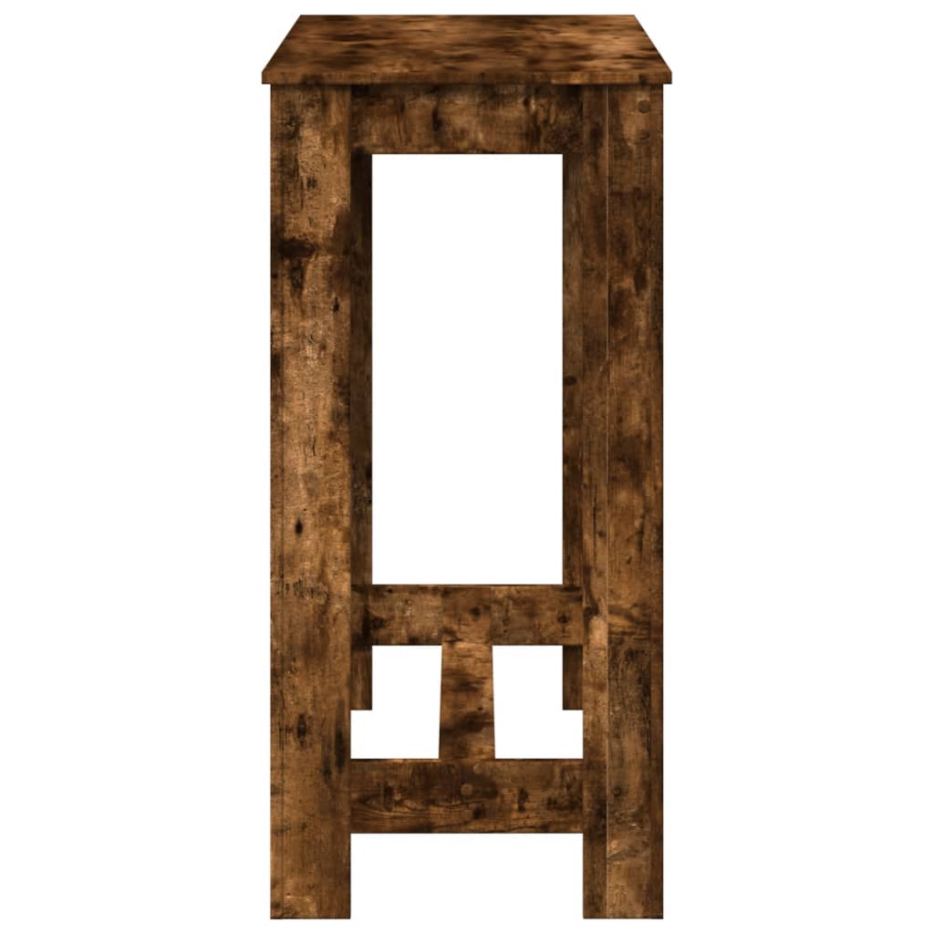 Bartafel 102x50x103,5 cm bewerkt hout gerookt eikenkleurig is nu te koop bij PeponiXL, paradijselijk wonen!