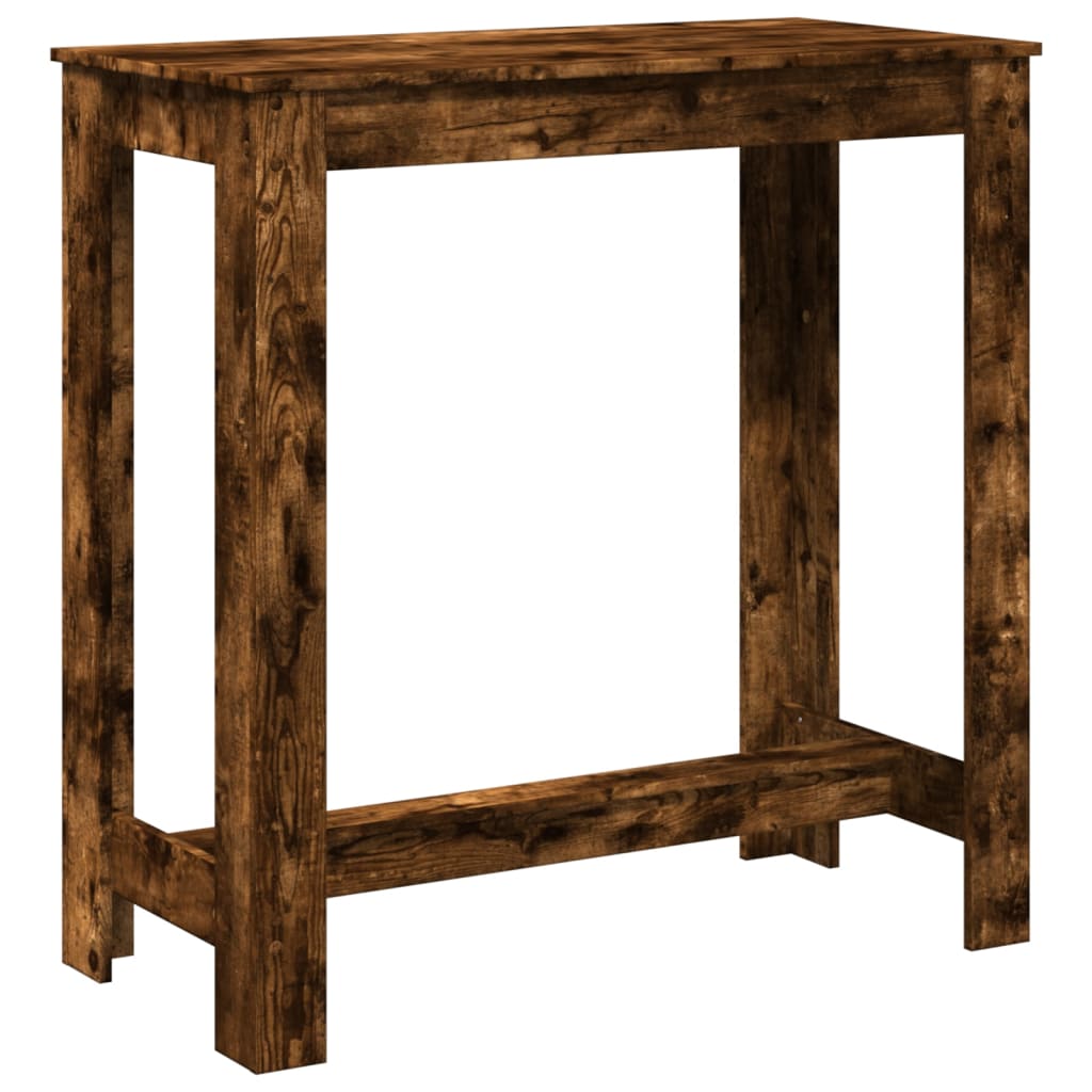 Bartafel 102x50x103,5 cm bewerkt hout gerookt eikenkleurig is nu te koop bij PeponiXL, paradijselijk wonen!