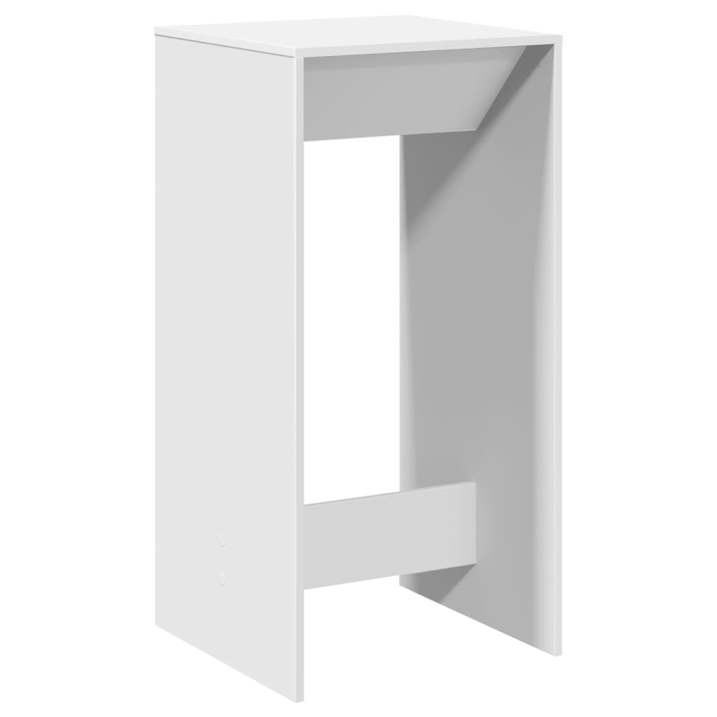 Bartafel 51x50x103,5 cm bewerkt hout wit is nu te koop bij PeponiXL, paradijselijk wonen!