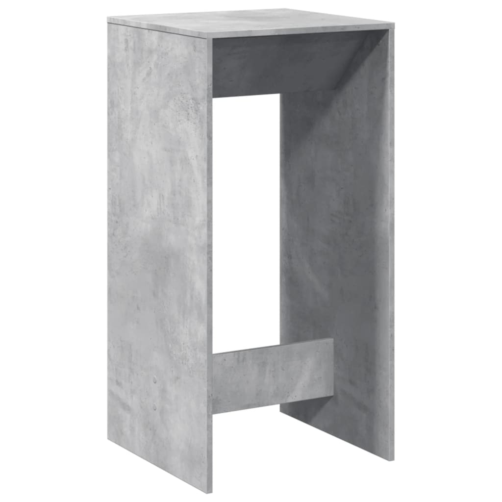 Bartafel 51x50x103,5 cm bewerkt hout betongrijs is nu te koop bij PeponiXL, paradijselijk wonen!