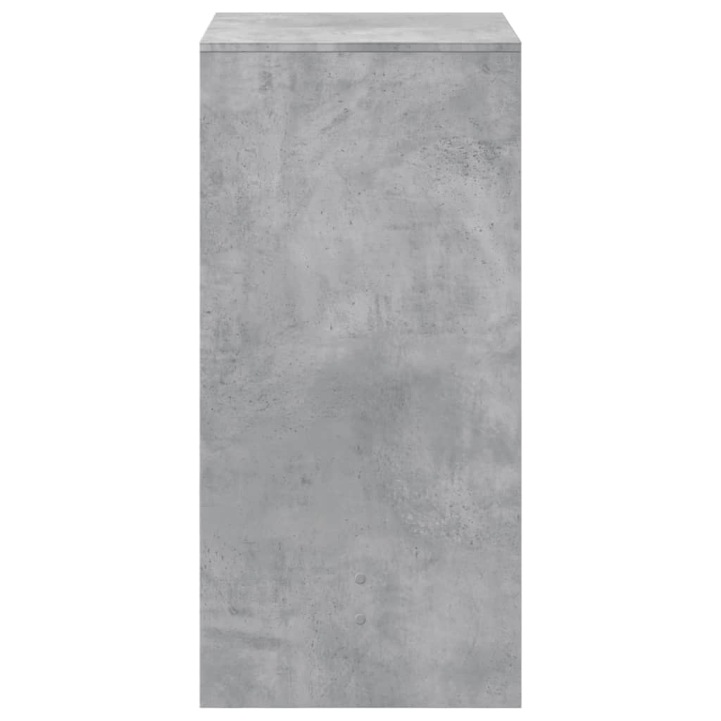 Bartafel 51x50x103,5 cm bewerkt hout betongrijs is nu te koop bij PeponiXL, paradijselijk wonen!