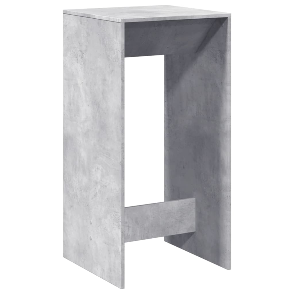 Bartafel 51x50x103,5 cm bewerkt hout betongrijs is nu te koop bij PeponiXL, paradijselijk wonen!