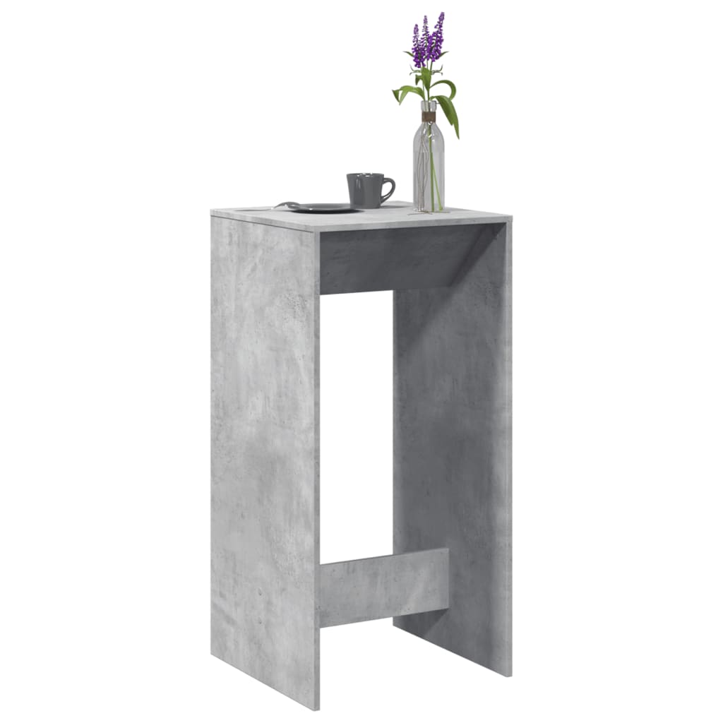 Bartafel 51x50x103,5 cm bewerkt hout betongrijs is nu te koop bij PeponiXL, paradijselijk wonen!