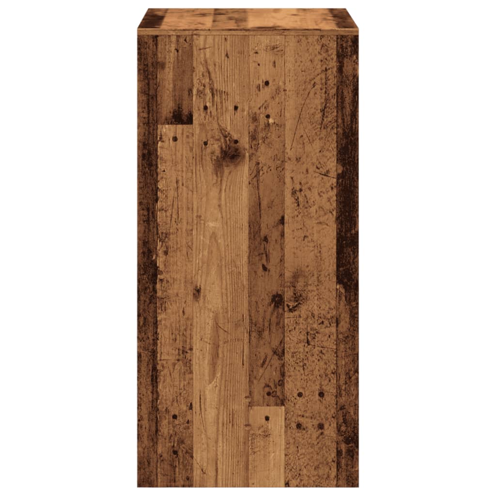 Bartafel 51x50x103,5 cm bewerkt hout oud houtkleurig is nu te koop bij PeponiXL, paradijselijk wonen!