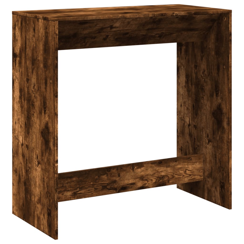 Bartafel 102x50x103,5 cm bewerkt hout gerookt eikenkleur is nu te koop bij PeponiXL, paradijselijk wonen!