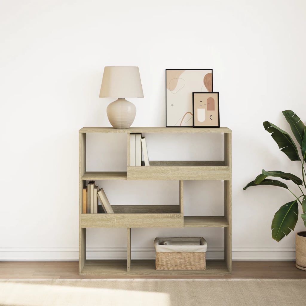 Boekenkast / kamerscherm 100x33x94,5 cm sonoma eikenkleurig is nu te koop bij PeponiXL, paradijselijk wonen!