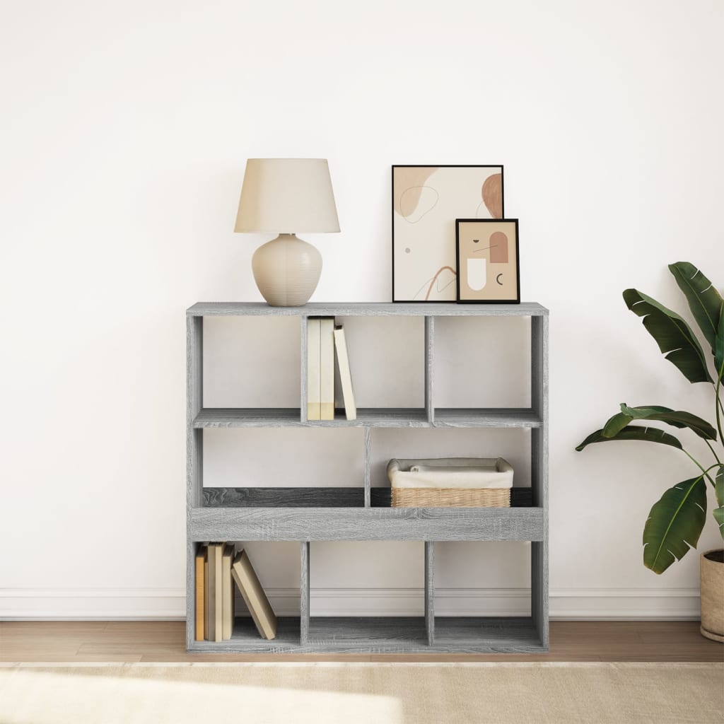 Boekenkast/kamerscherm 100x33x94,5 cm grijs sonoma eiken is nu te koop bij PeponiXL, paradijselijk wonen!