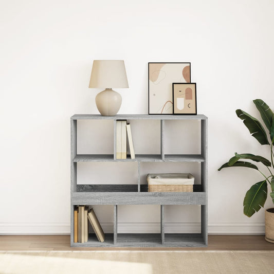 Boekenkast/kamerscherm 100x33x94,5 cm grijs sonoma eiken is nu te koop bij PeponiXL, paradijselijk wonen!