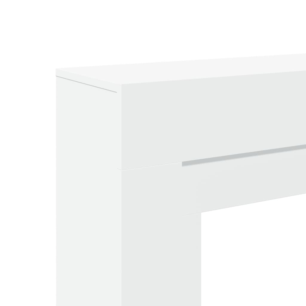 Haardombouw 100x30x87,5 cm bewerkt hout wit is nu te koop bij PeponiXL, paradijselijk wonen!