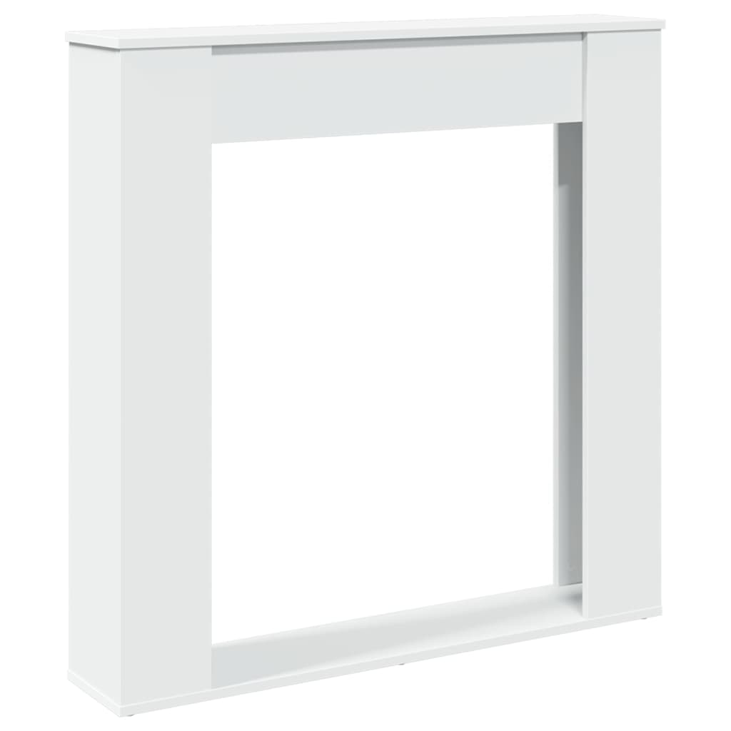 Haardombouw 100x20x100 cm bewerkt hout wit is nu te koop bij PeponiXL, paradijselijk wonen!