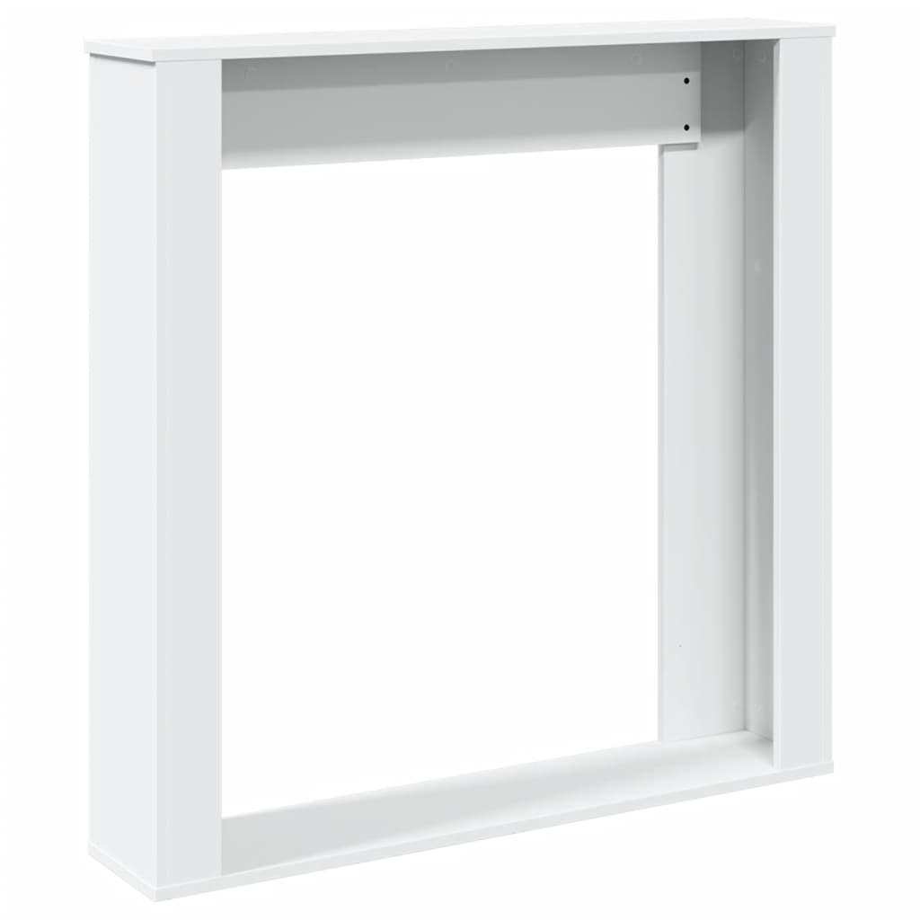 Haardombouw 100x20x100 cm bewerkt hout wit is nu te koop bij PeponiXL, paradijselijk wonen!