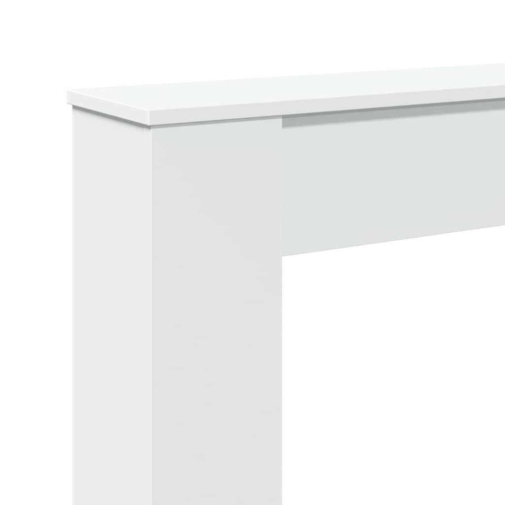 Haardombouw 100x20x100 cm bewerkt hout wit is nu te koop bij PeponiXL, paradijselijk wonen!