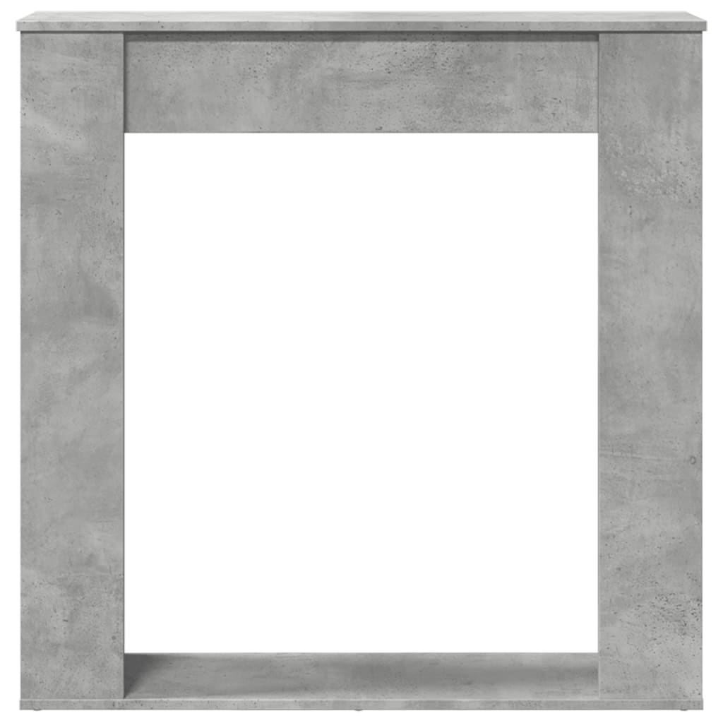 Haardombouw 100x20x100 cm bewerkt hout betongrijs is nu te koop bij PeponiXL, paradijselijk wonen!