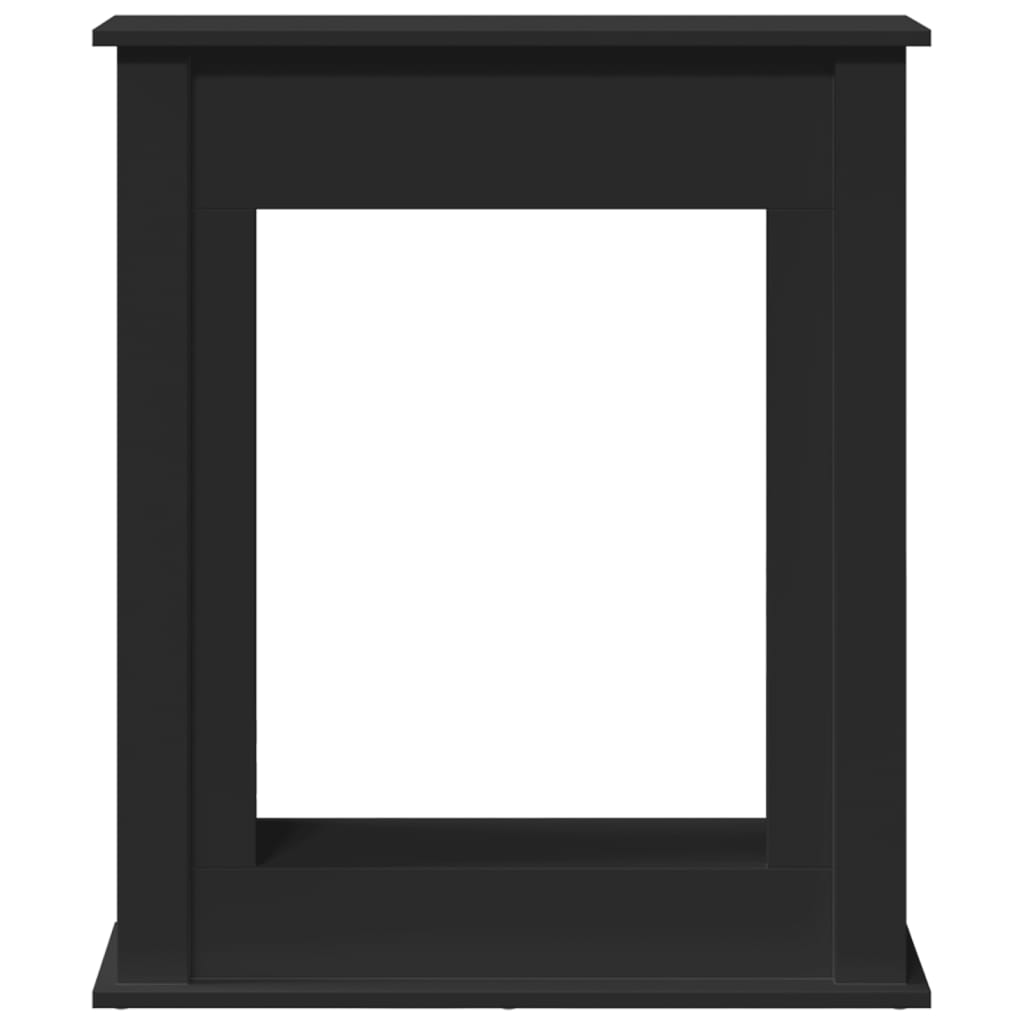 Haardombouw 75x20x87,5 cm bewerkt hout zwart is nu te koop bij PeponiXL, paradijselijk wonen!