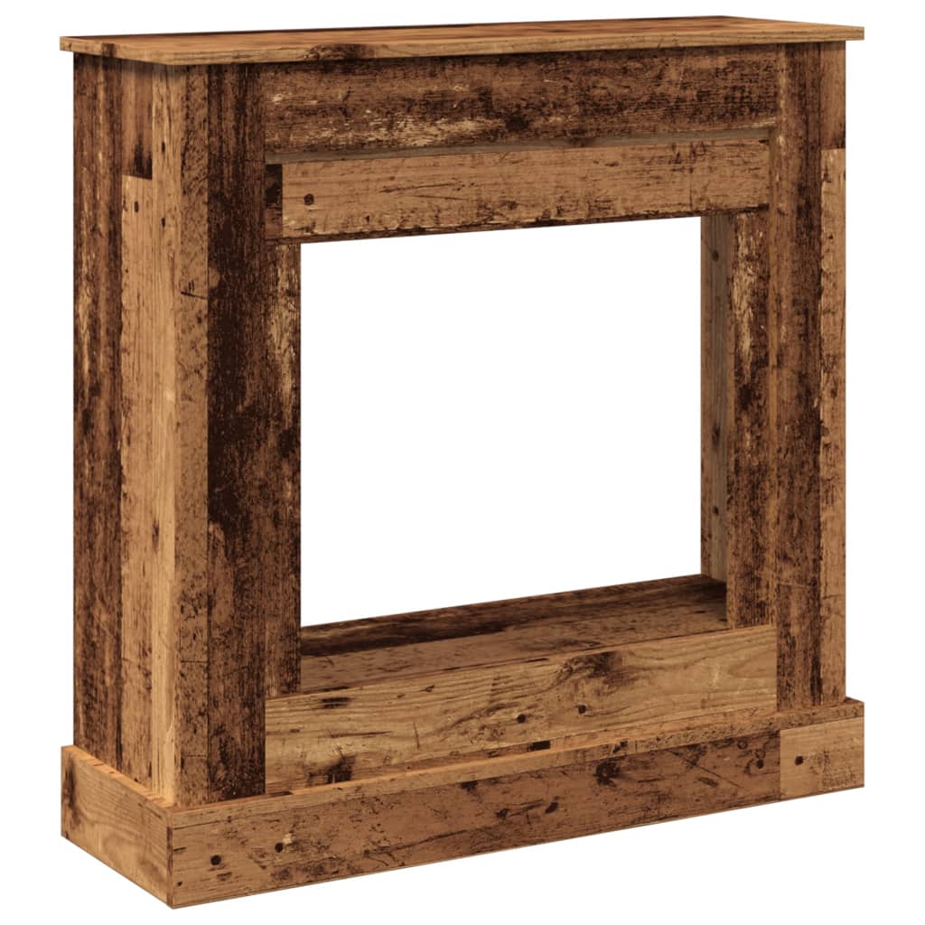 Haardombouw 90x30x90 cm bewerkt hout oud houtkleurig is nu te koop bij PeponiXL, paradijselijk wonen!