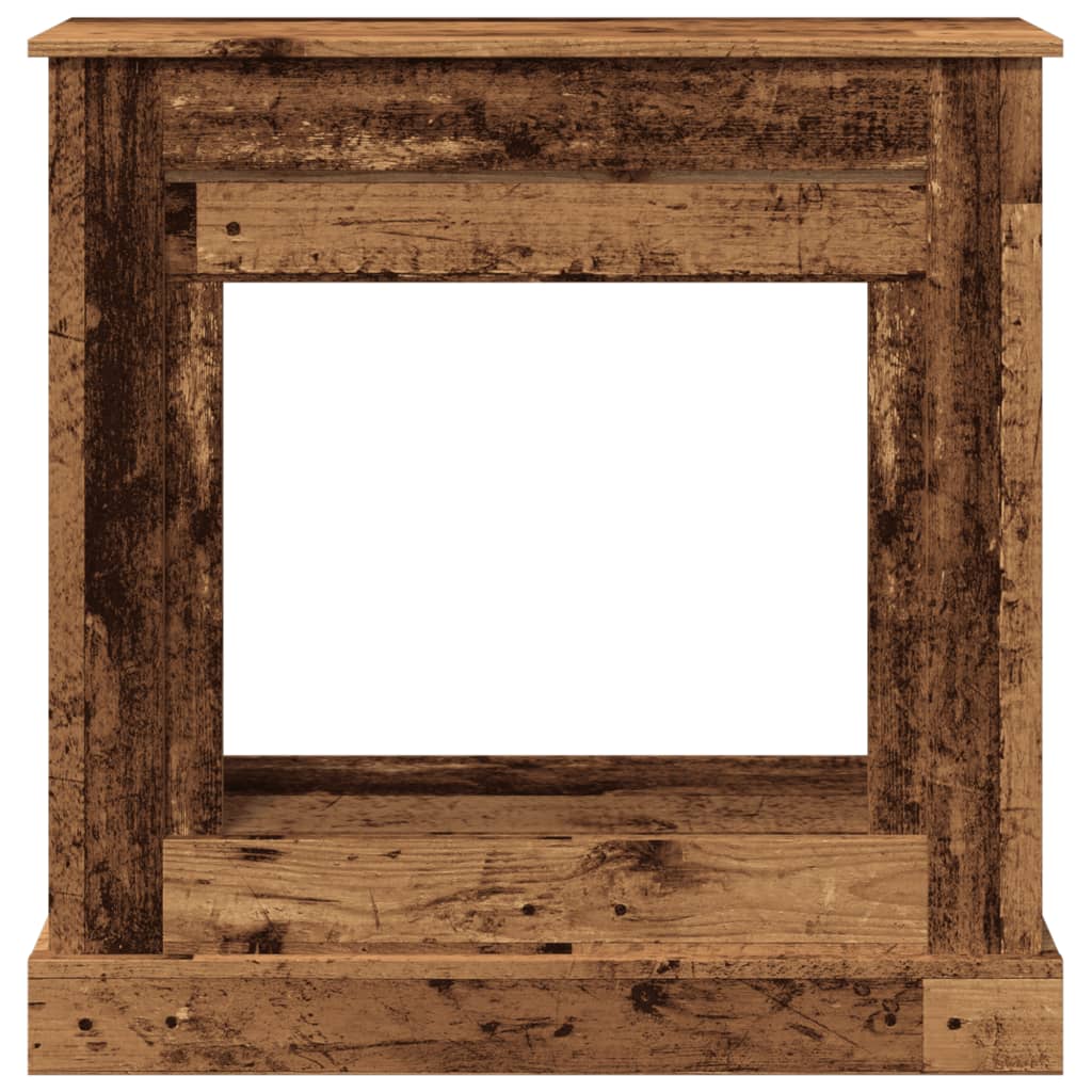 Haardombouw 90x30x90 cm bewerkt hout oud houtkleurig is nu te koop bij PeponiXL, paradijselijk wonen!