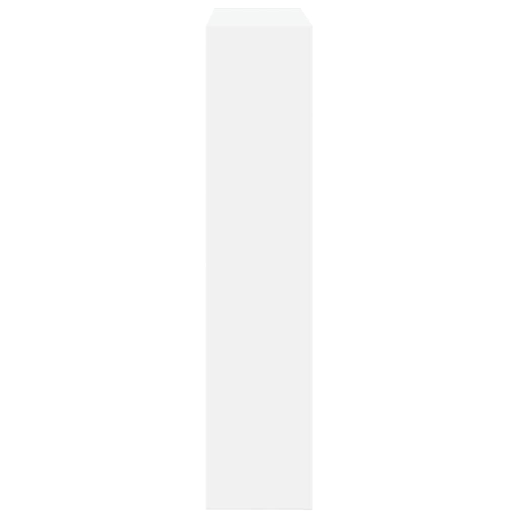 Haardombouw 81x18x82 cm bewerkt hout wit is nu te koop bij PeponiXL, paradijselijk wonen!