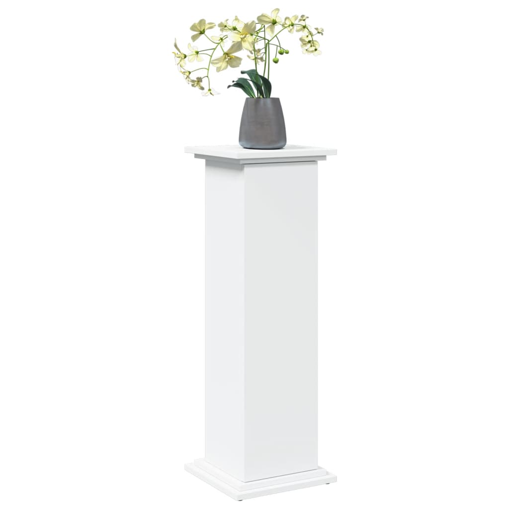 Sokkel met opbergruimte 31x30x90 cm bewerkt hout wit is nu te koop bij PeponiXL, paradijselijk wonen!
