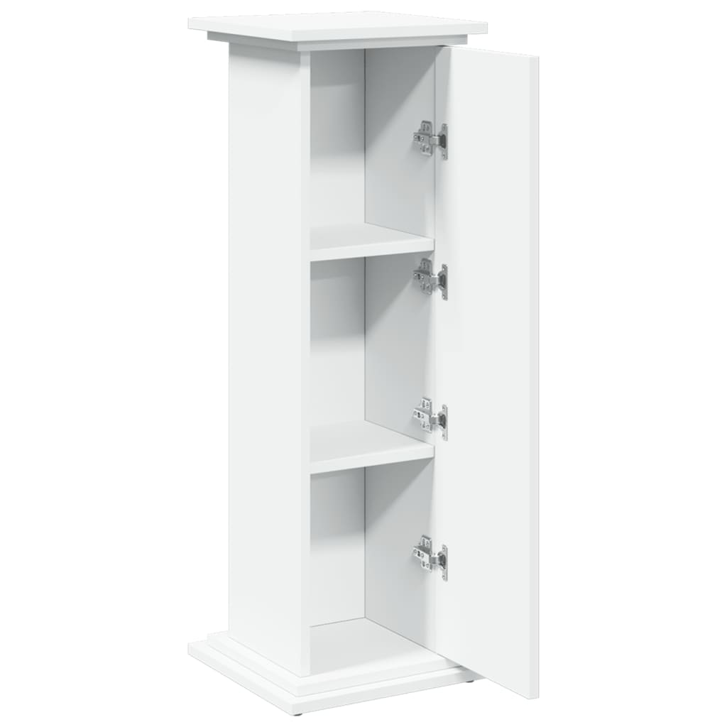 Sokkel met opbergruimte 31x30x90 cm bewerkt hout wit is nu te koop bij PeponiXL, paradijselijk wonen!