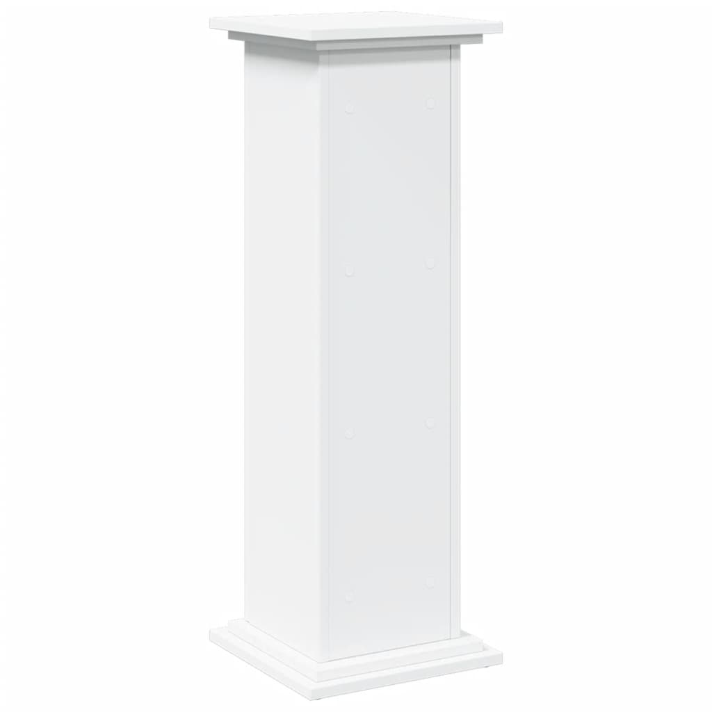 Sokkel met opbergruimte 31x30x90 cm bewerkt hout wit is nu te koop bij PeponiXL, paradijselijk wonen!