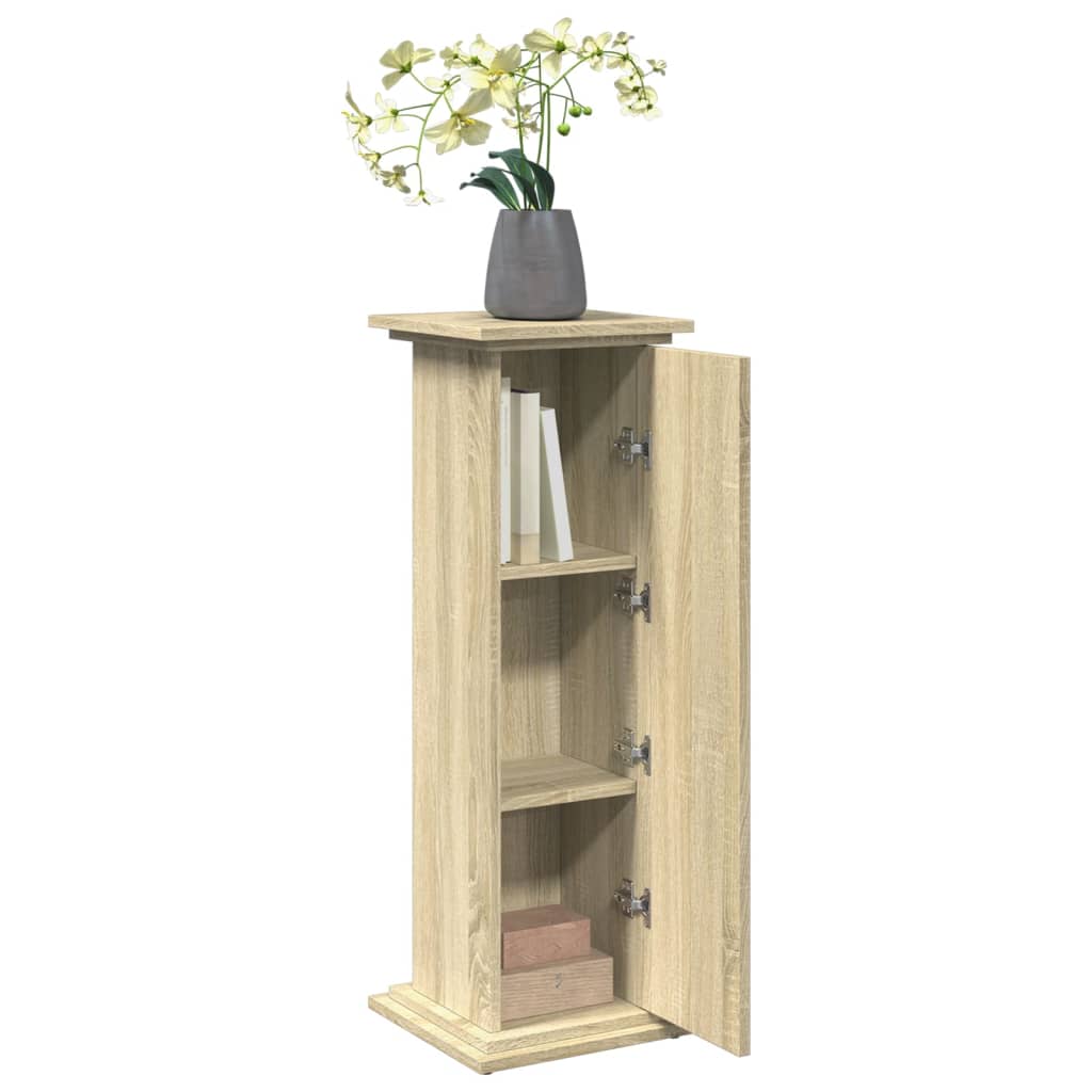 Sokkel met opbergruimte 31x30x90 cm bewerkt hout sonoma eiken is nu te koop bij PeponiXL, paradijselijk wonen!