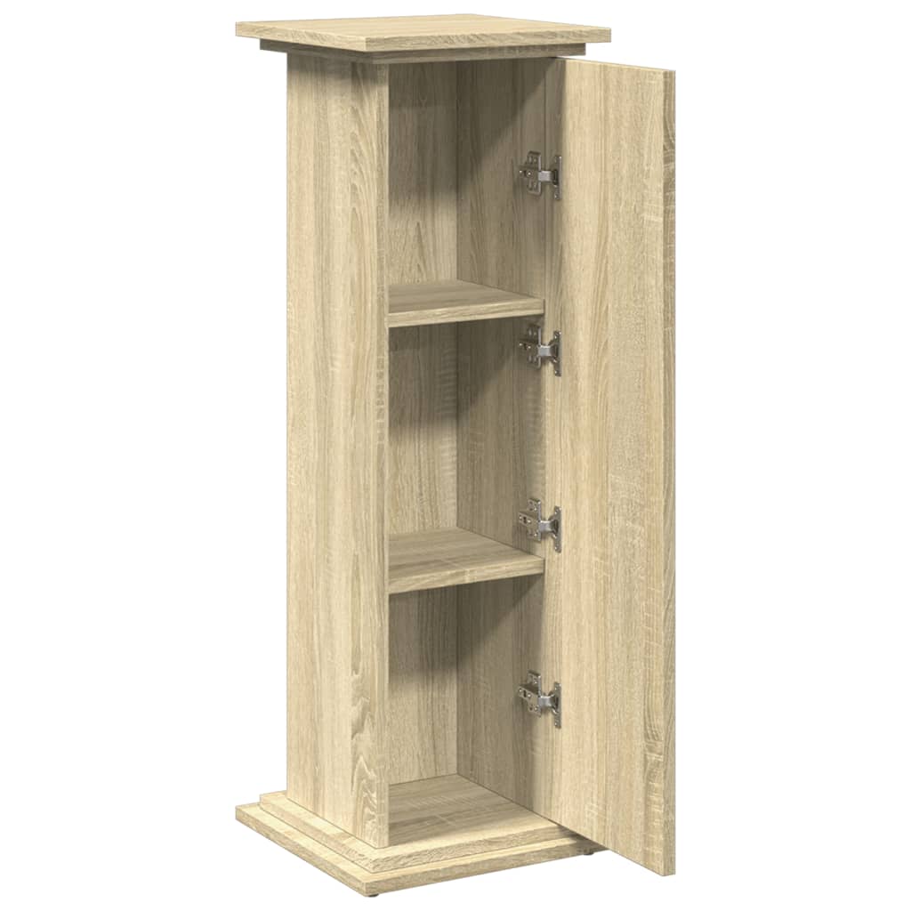 Sokkel met opbergruimte 31x30x90 cm bewerkt hout sonoma eiken is nu te koop bij PeponiXL, paradijselijk wonen!