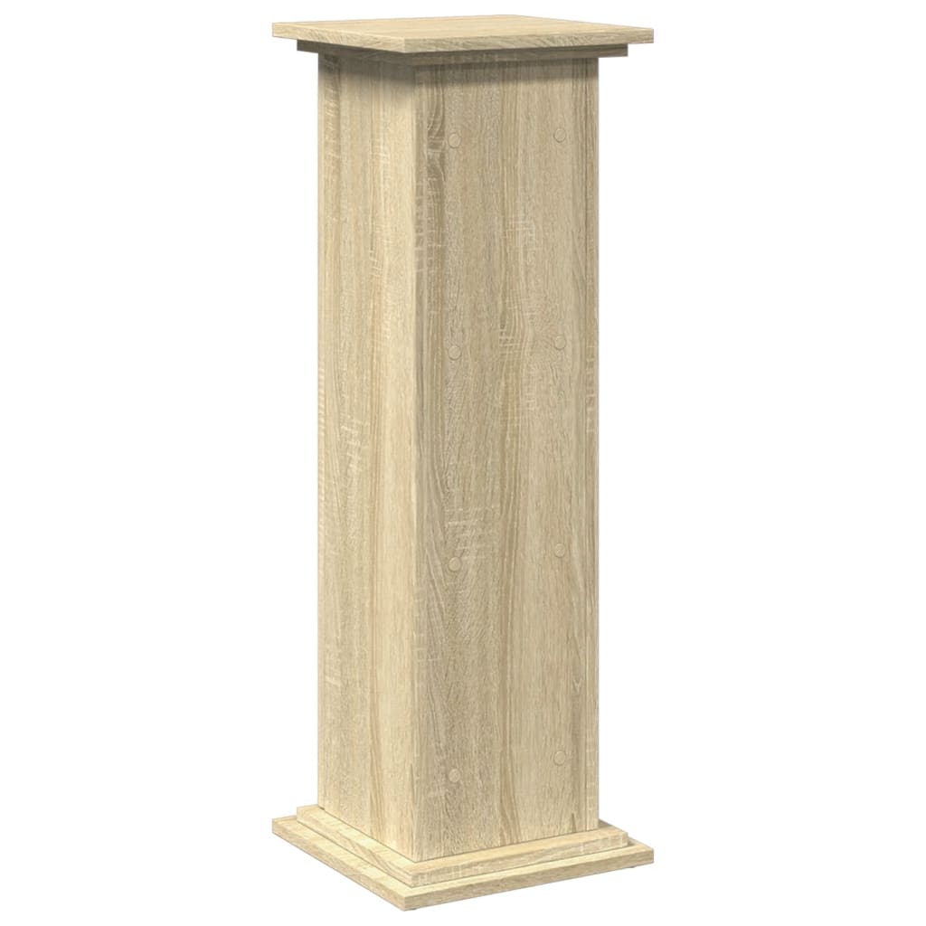 Sokkel met opbergruimte 31x30x90 cm bewerkt hout sonoma eiken is nu te koop bij PeponiXL, paradijselijk wonen!