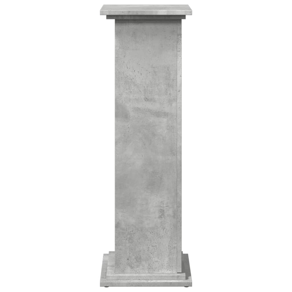 Sokkel met opbergruimte 31x30x90 cm bewerkt hout betongrijs is nu te koop bij PeponiXL, paradijselijk wonen!