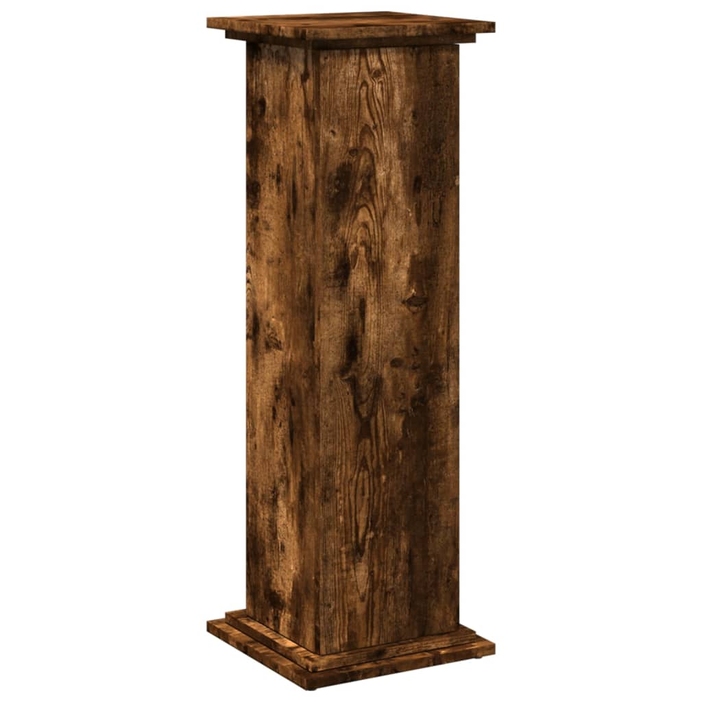 Sokkel met opbergruimte 31x30x90 cm bewerkt hout gerookt eiken is nu te koop bij PeponiXL, paradijselijk wonen!