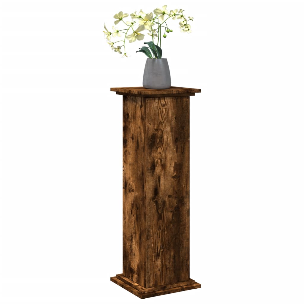 Sokkel met opbergruimte 31x30x90 cm bewerkt hout gerookt eiken is nu te koop bij PeponiXL, paradijselijk wonen!