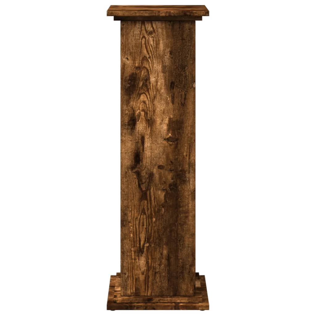 Sokkel met opbergruimte 31x30x90 cm bewerkt hout gerookt eiken is nu te koop bij PeponiXL, paradijselijk wonen!