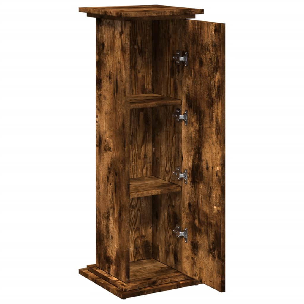 Sokkel met opbergruimte 31x30x90 cm bewerkt hout gerookt eiken is nu te koop bij PeponiXL, paradijselijk wonen!