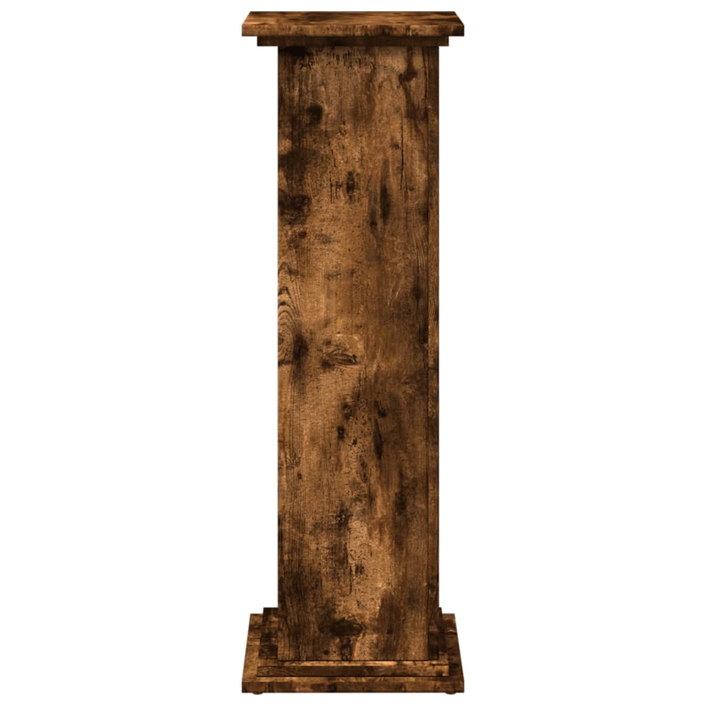 Sokkel met opbergruimte 31x30x90 cm bewerkt hout gerookt eiken is nu te koop bij PeponiXL, paradijselijk wonen!