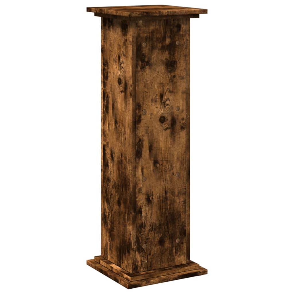 Sokkel met opbergruimte 31x30x90 cm bewerkt hout gerookt eiken is nu te koop bij PeponiXL, paradijselijk wonen!