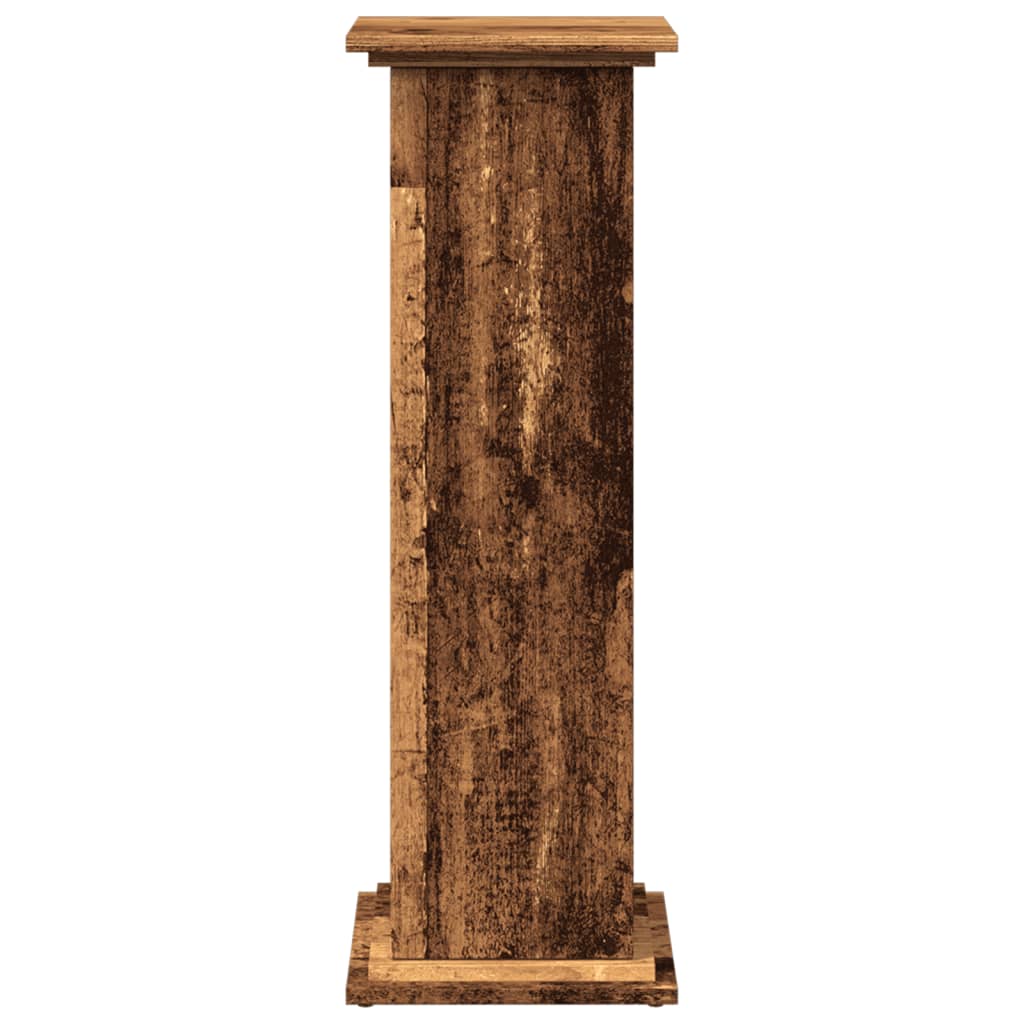 Sokkel met opbergruimte 31x30x90 cm bewerkt hout oud houtkleur is nu te koop bij PeponiXL, paradijselijk wonen!