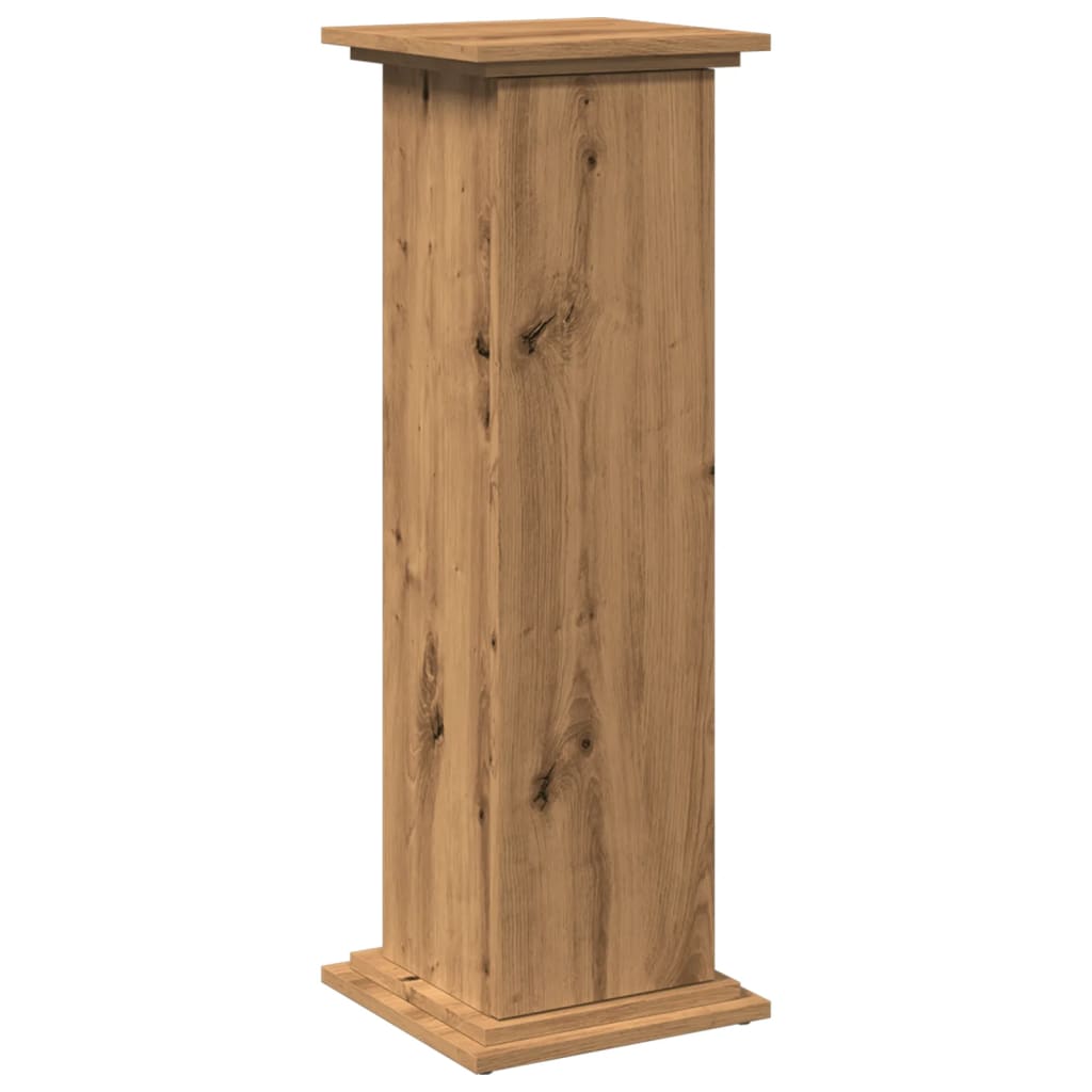 Sokkel met opbergruimte 31x30x90 cm hout artisanaal eikenkleur is nu te koop bij PeponiXL, paradijselijk wonen!