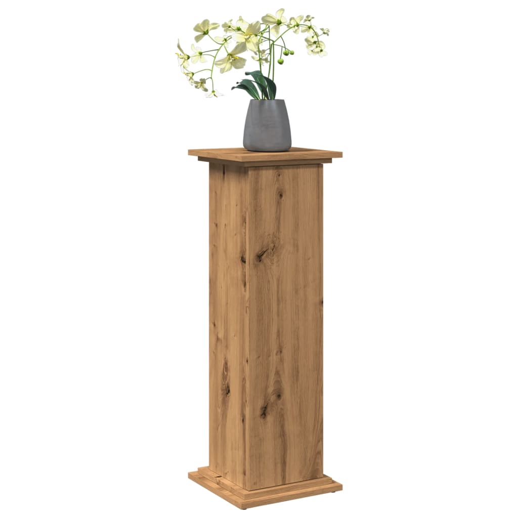 Sokkel met opbergruimte 31x30x90 cm hout artisanaal eikenkleur is nu te koop bij PeponiXL, paradijselijk wonen!