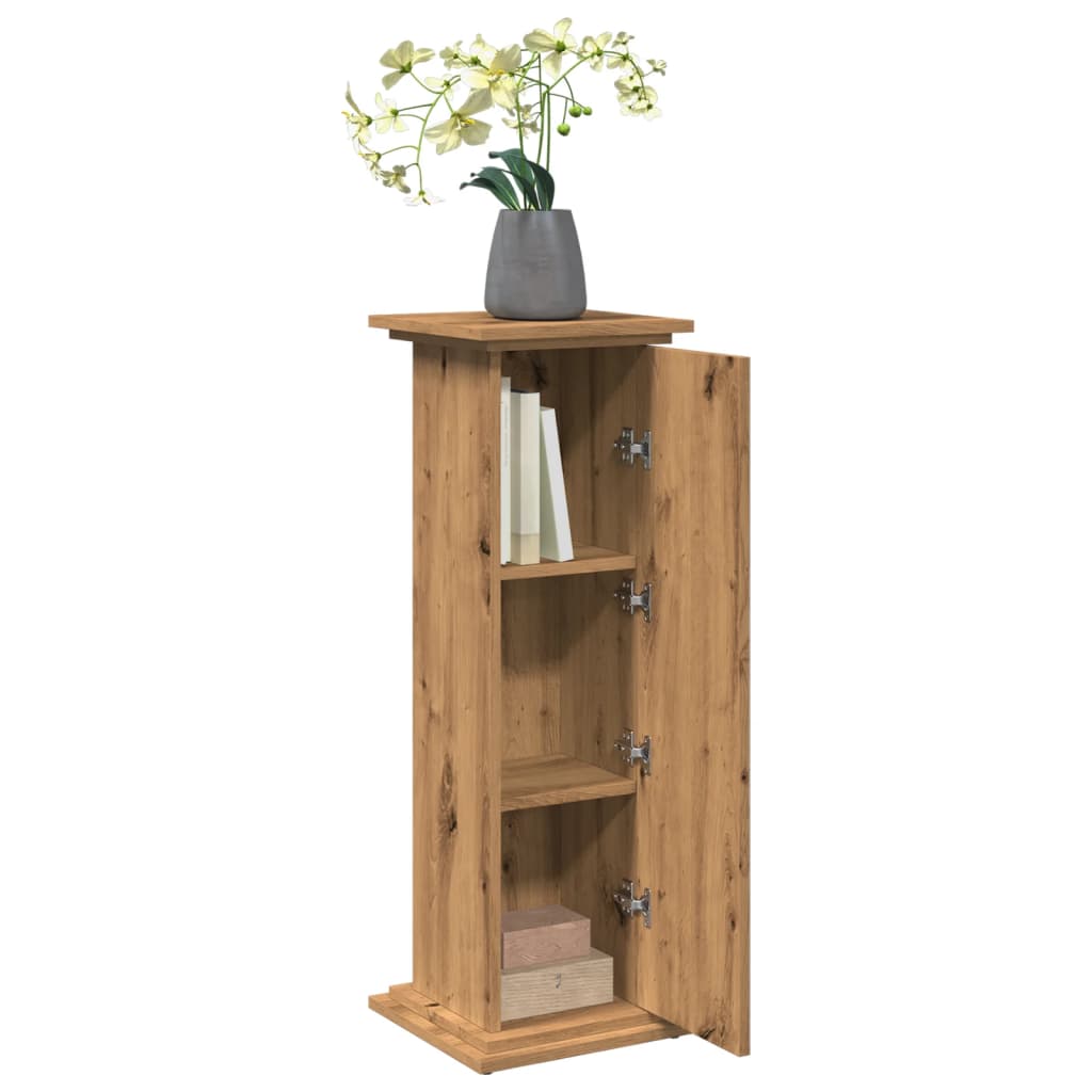 Sokkel met opbergruimte 31x30x90 cm hout artisanaal eikenkleur is nu te koop bij PeponiXL, paradijselijk wonen!