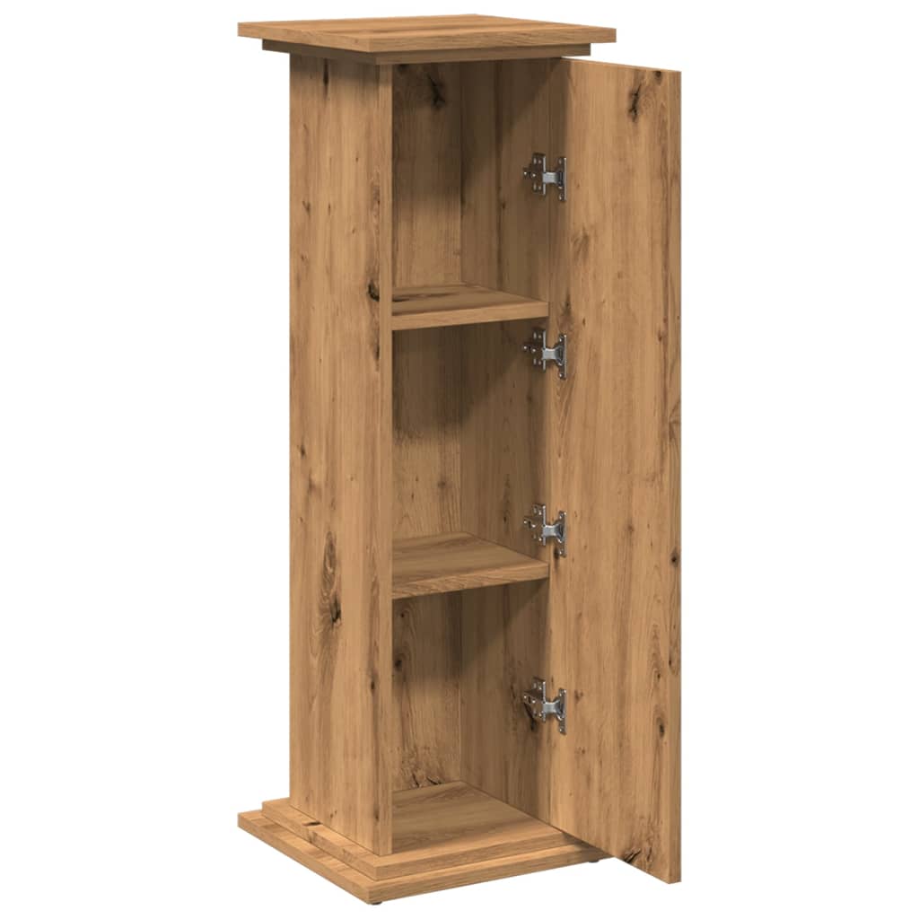 Sokkel met opbergruimte 31x30x90 cm hout artisanaal eikenkleur is nu te koop bij PeponiXL, paradijselijk wonen!