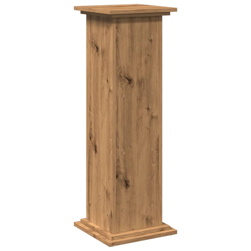 Sokkel met opbergruimte 31x30x90 cm hout artisanaal eikenkleur is nu te koop bij PeponiXL, paradijselijk wonen!