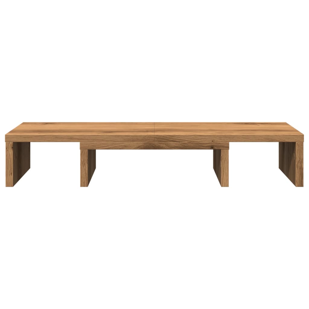 Monitorstandaard verstelbaar 60x24x10,5cm hout artisanaal eiken is nu te koop bij PeponiXL, paradijselijk wonen!