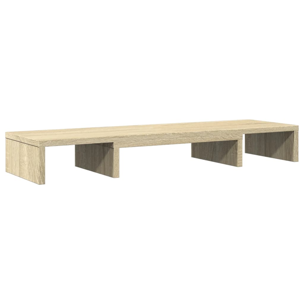 Monitorstandaard verstelbaar 80x24x10,5 cm hout sonoma eiken is nu te koop bij PeponiXL, paradijselijk wonen!