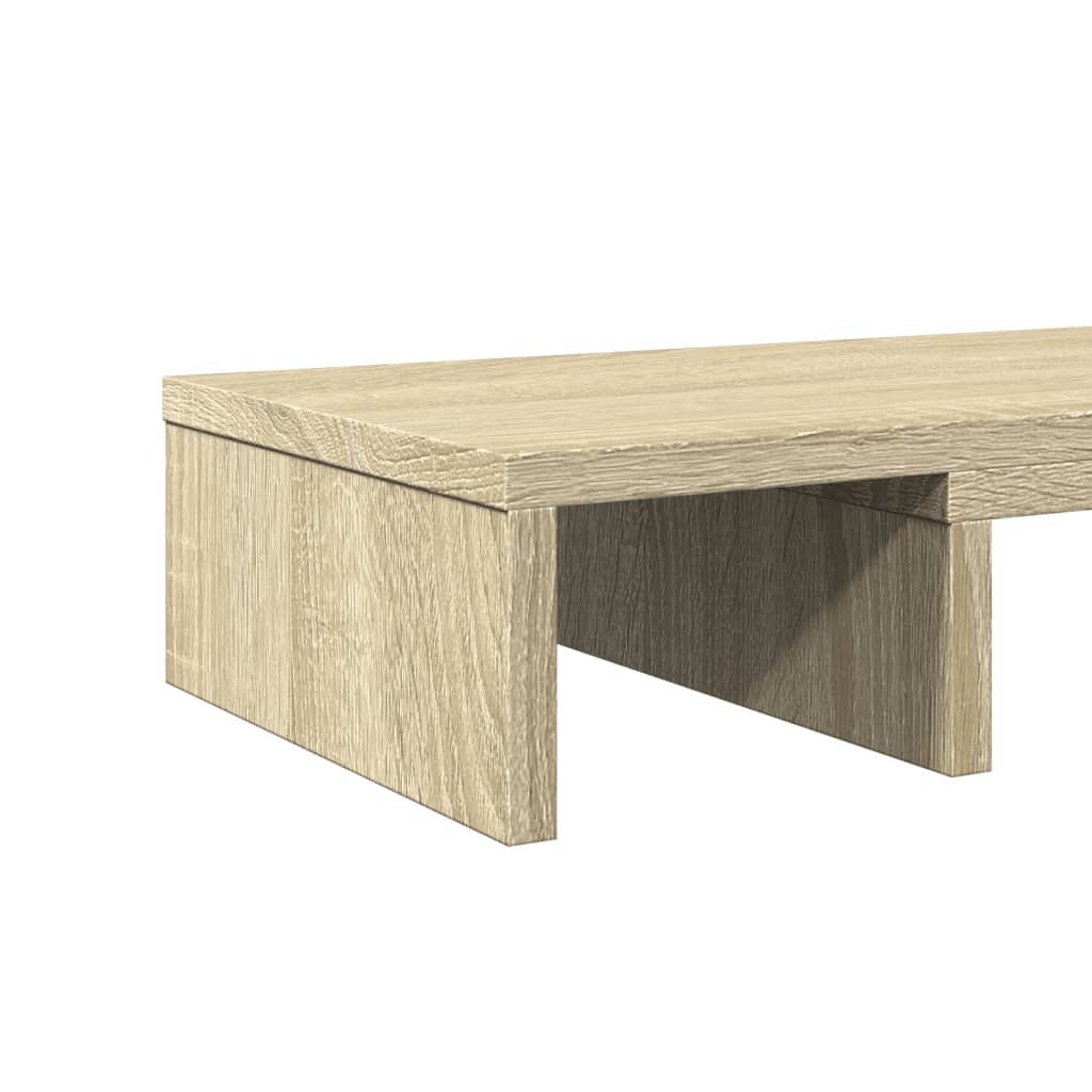 Monitorstandaard verstelbaar 80x24x10,5 cm hout sonoma eiken is nu te koop bij PeponiXL, paradijselijk wonen!