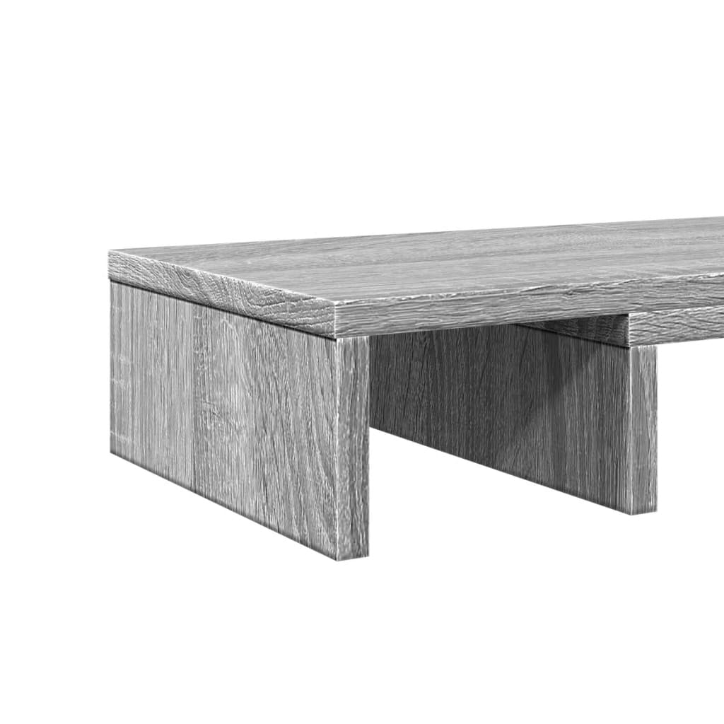 Monitorstandaard verstelbaar 80x24x10,5 cm hout grijs sonoma is nu te koop bij PeponiXL, paradijselijk wonen!