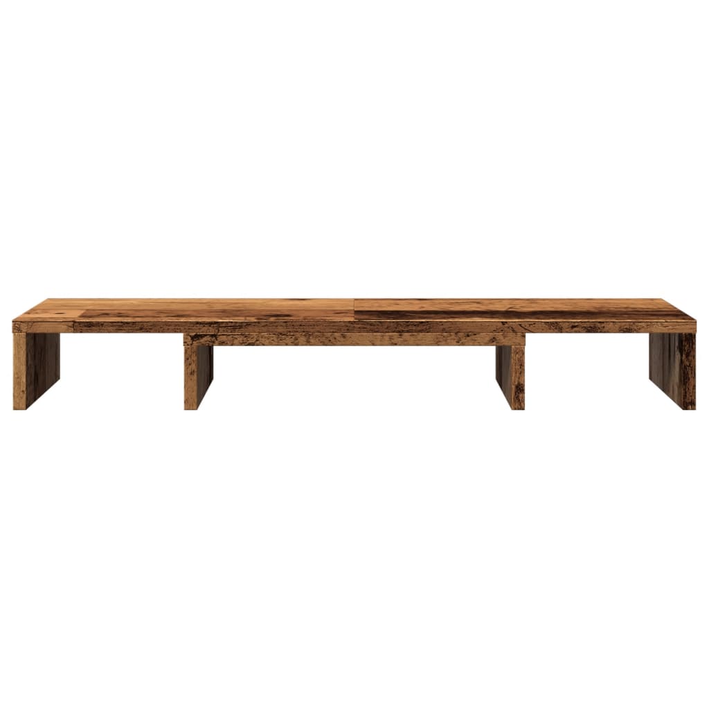 Monitorstandaard verstelbaar 80x24x10,5 cm hout oud houtkleurig is nu te koop bij PeponiXL, paradijselijk wonen!