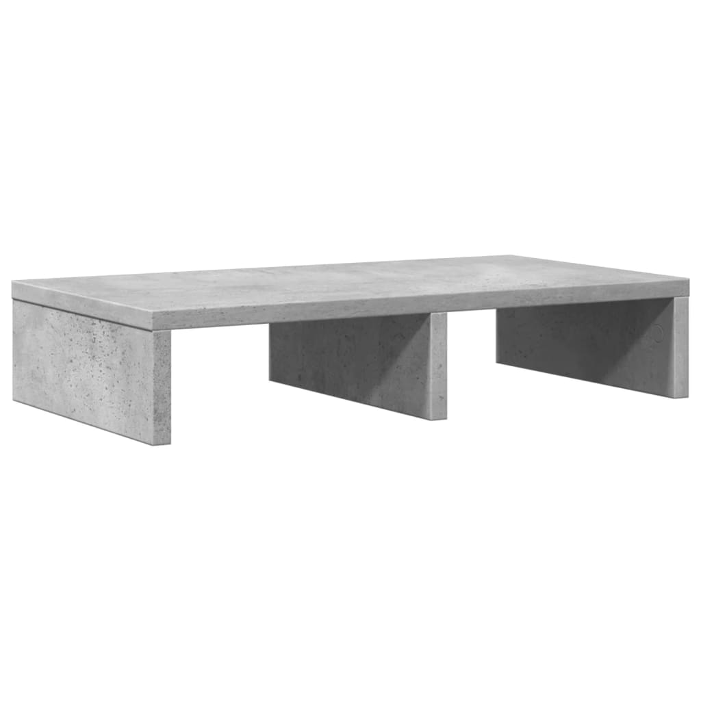 Monitorstandaard 50x27x10 cm bewerkt hout betongrijs is nu te koop bij PeponiXL, paradijselijk wonen!