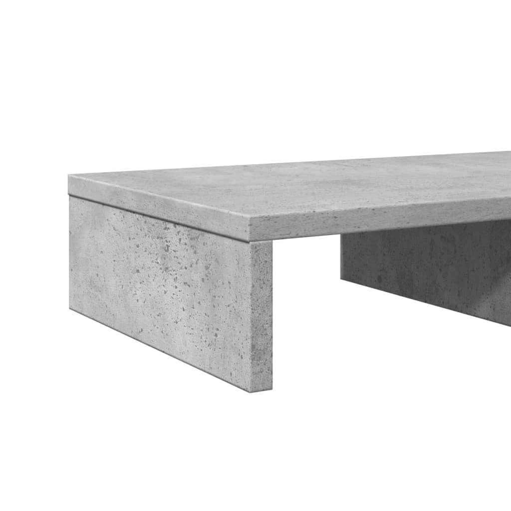 Monitorstandaard 50x27x10 cm bewerkt hout betongrijs is nu te koop bij PeponiXL, paradijselijk wonen!