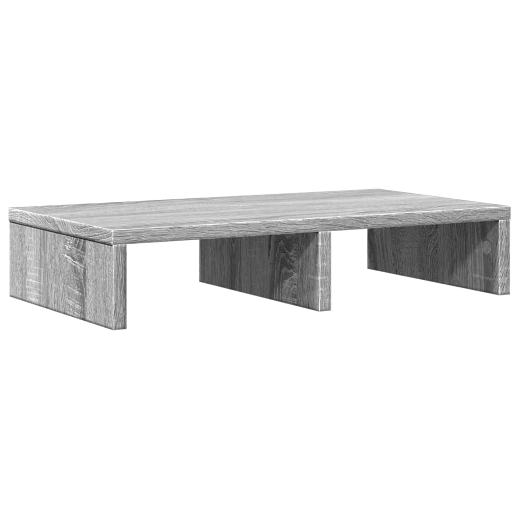 Monitorstandaard 50x27x10 cm bewerkt hout grijs sonoma eiken is nu te koop bij PeponiXL, paradijselijk wonen!